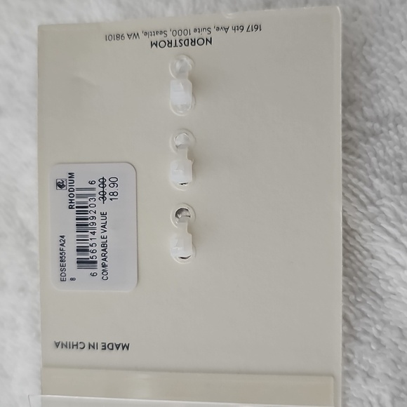 NWT Open Edit Set Of 3 Molten Rhodiun Rings Size 8 - Picture 8 of 8